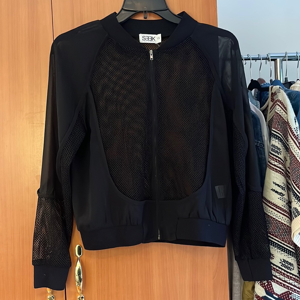 Seek The Label Net Bomber Jacket